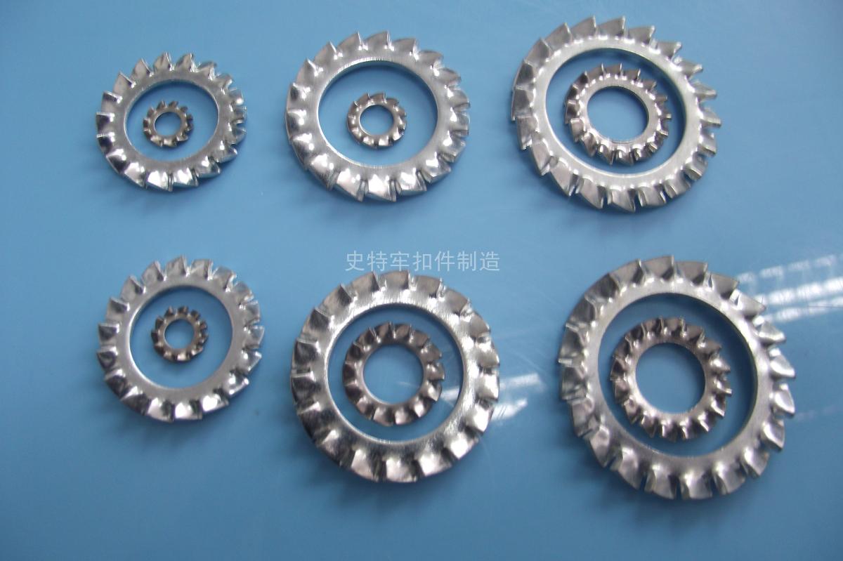 DIN6798A外鋸齒墊圈與DIN6798J內(nèi)鋸齒墊圈