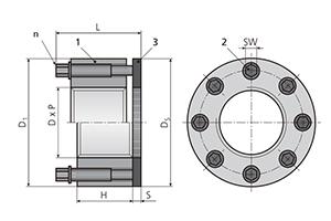 3.EMT 標(biāo)準(zhǔn)螺母型預(yù)緊器